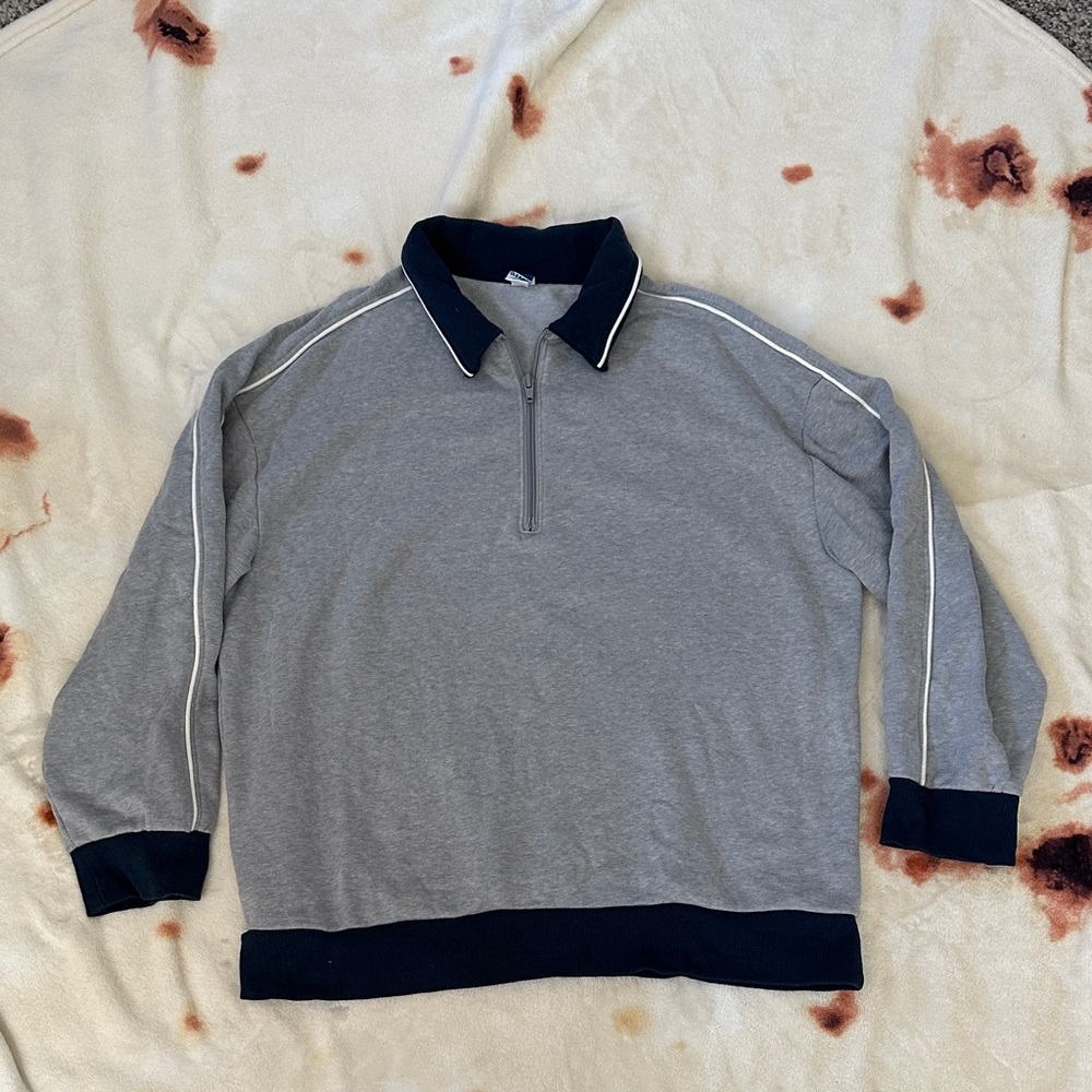 Old Navy Gray and Blue Kids Sweatshirt